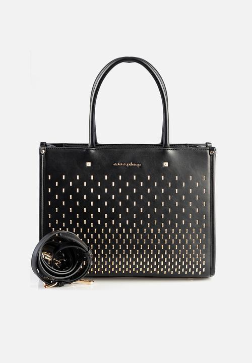 SISSY BOY - Stud tote bag - black
