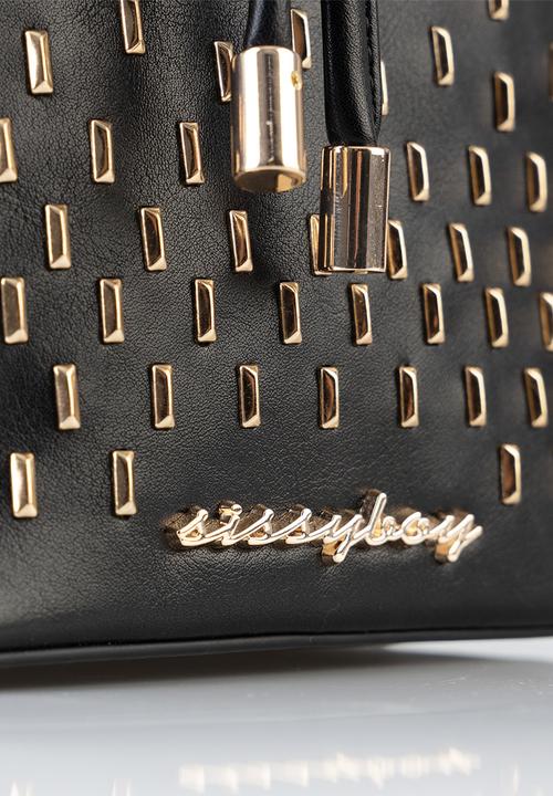 SISSY BOY - Stud bucket bag - black