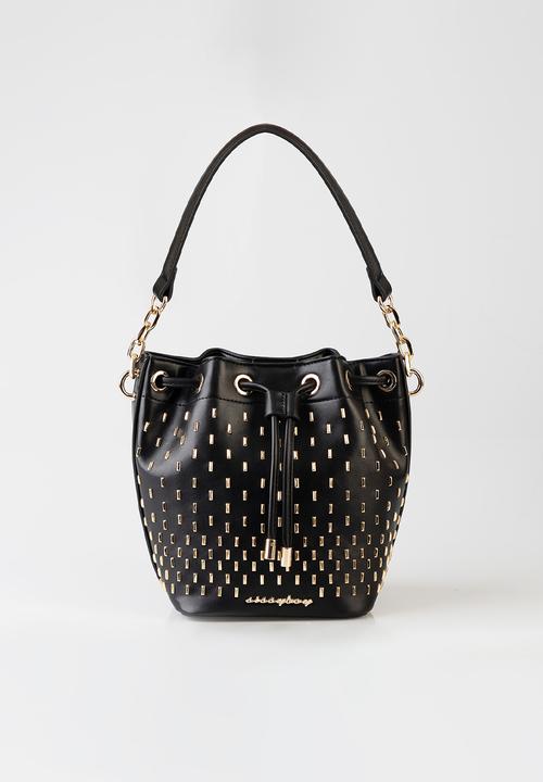 SISSY BOY - Stud bucket bag - black