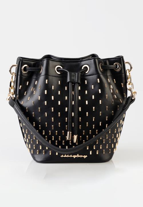 SISSY BOY - Stud bucket bag - black