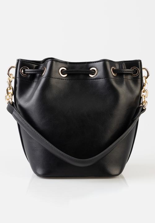 SISSY BOY - Stud bucket bag - black