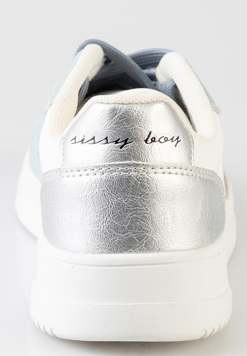 SISSY BOY - Denim and silver sneaker - blue & white