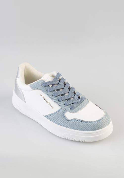 SISSY BOY - Denim and silver sneaker - blue & white
