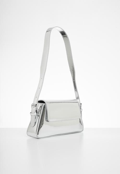 Pop Candy - Mettalic hand bag - silver