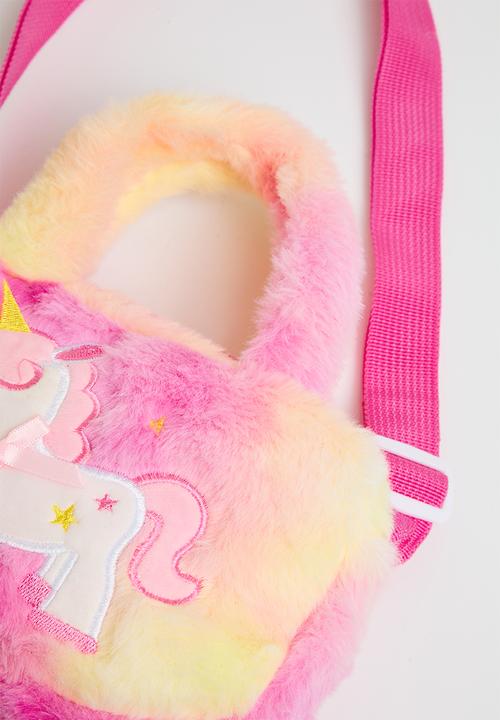 Pop Candy - Plush unicorn crossbody - pink