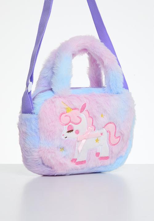 Pop Candy - Plush unicorn crossbody - purple