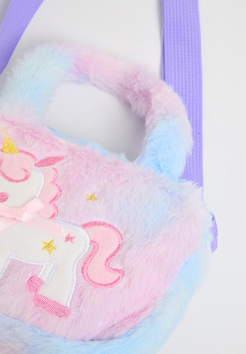 Pop Candy - Plush unicorn crossbody - purple