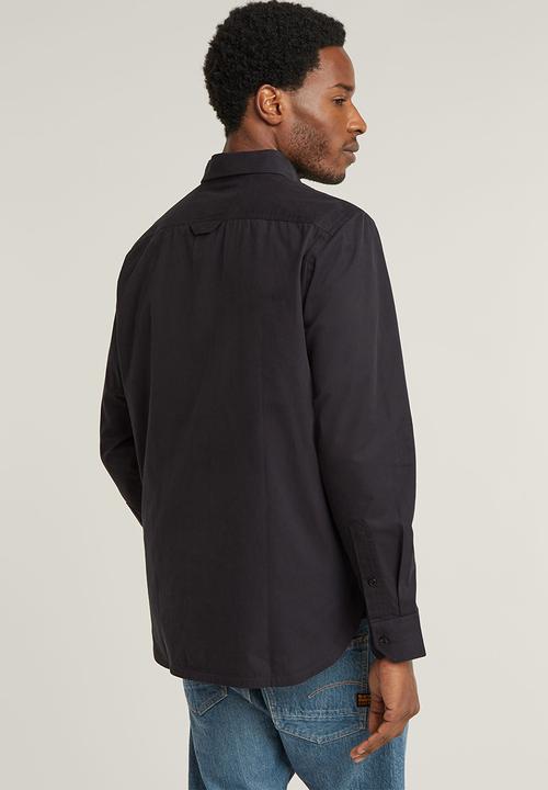 G-STAR - CPO Regular Shirt l\s - dk black