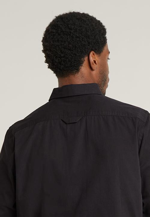 G-STAR - CPO Regular Shirt l\s - dk black