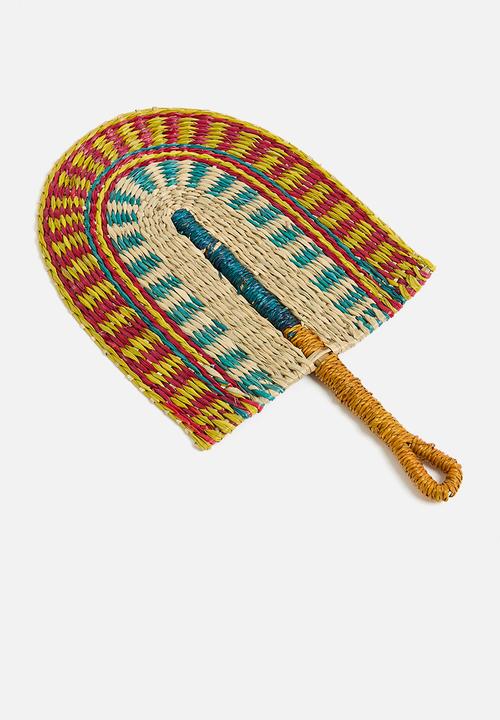 Sixth Floor - Seagrass Decorative fan - Multi