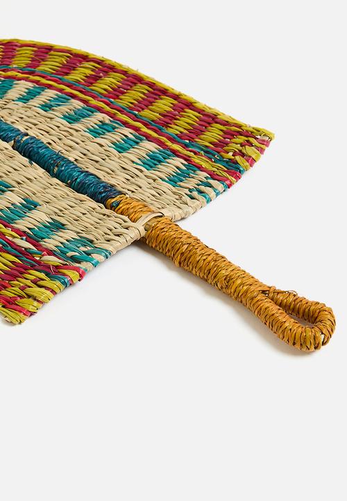 Sixth Floor - Seagrass Decorative fan - Multi