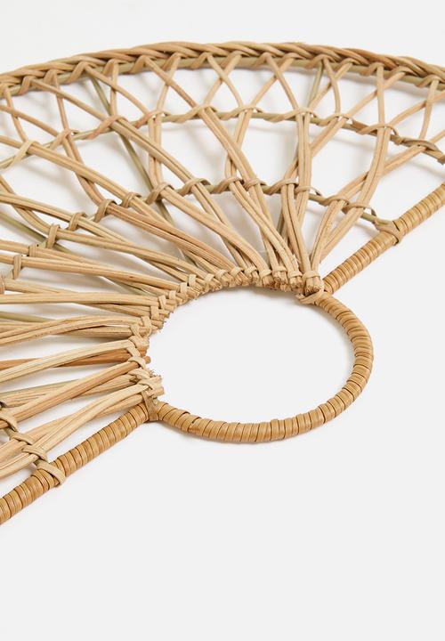Sixth Floor - Rattan Fan Wall Art - Natural