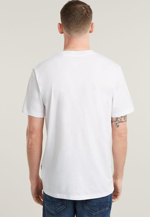 G-STAR - Topography chest gr slim r t - white