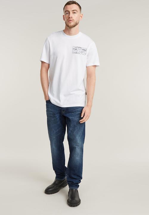 G-STAR - Topography chest gr slim r t - white