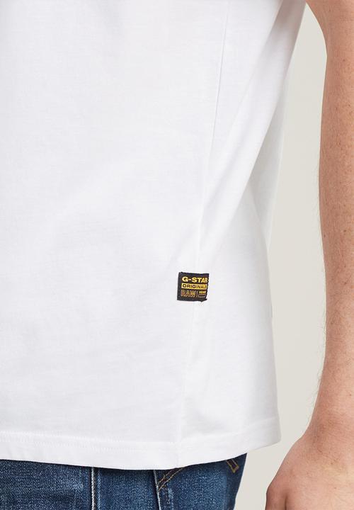 G-STAR - Topography chest gr slim r t - white