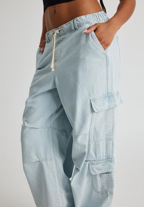 Factorie - Sasha Utility Denim Pant - Faded Blue
