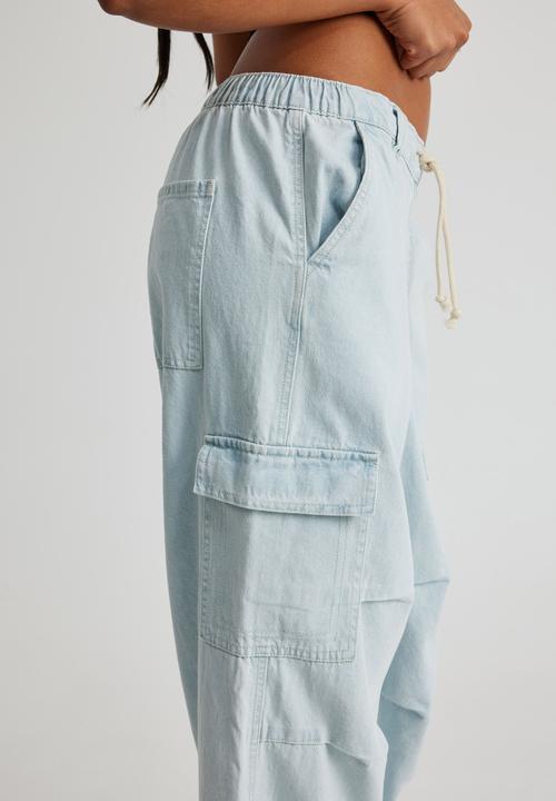 Factorie - Sasha Utility Denim Pant - Faded Blue