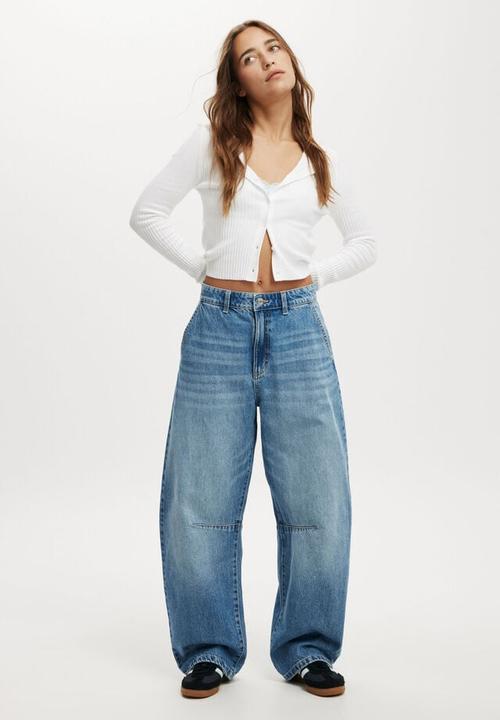 Cotton On - Barrel jean - saltwater blue