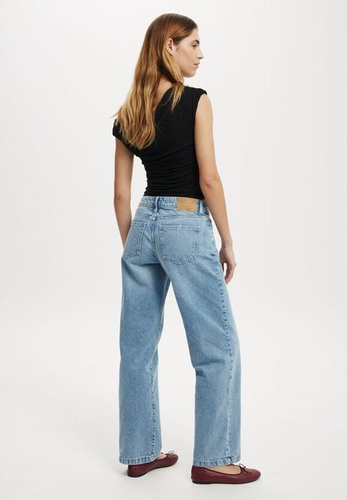 Cotton On - Low rise straight jean - bells blue