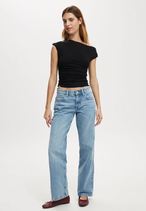 Cotton On - Low rise straight jean - bells blue
