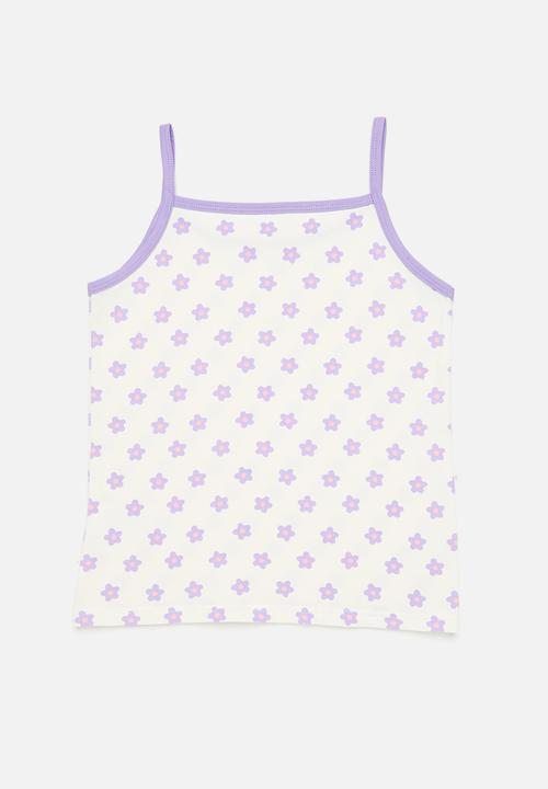 Pop Candy - 2 Pack cami set-lilac & white