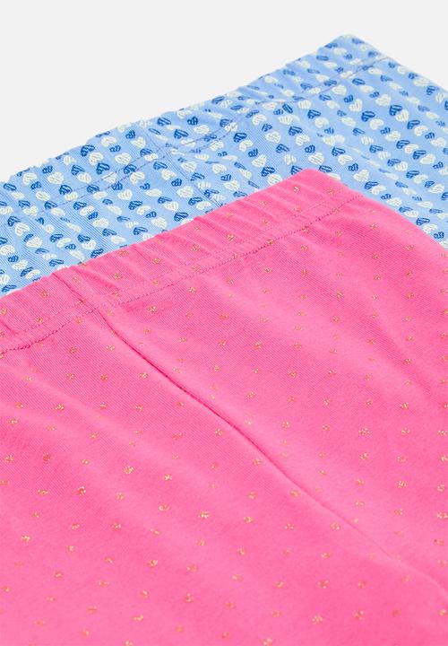 Pop Candy - 2 Pack legging -pink & blue