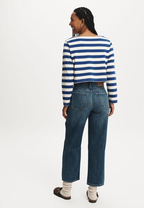 Cotton On - Straight crop jean - pure blue