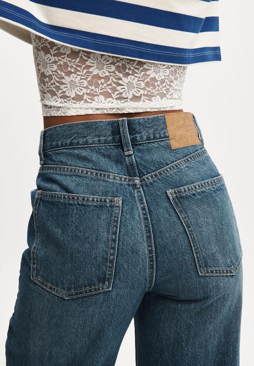 Cotton On - Straight crop jean - pure blue