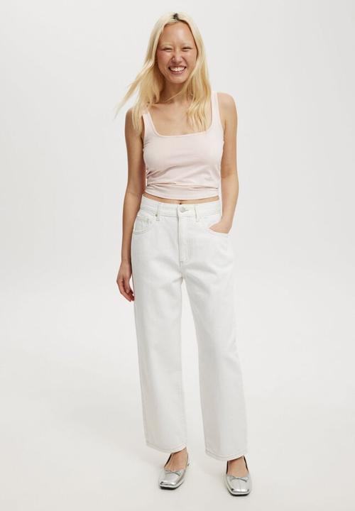 Cotton On - Straight crop jean - vintage white