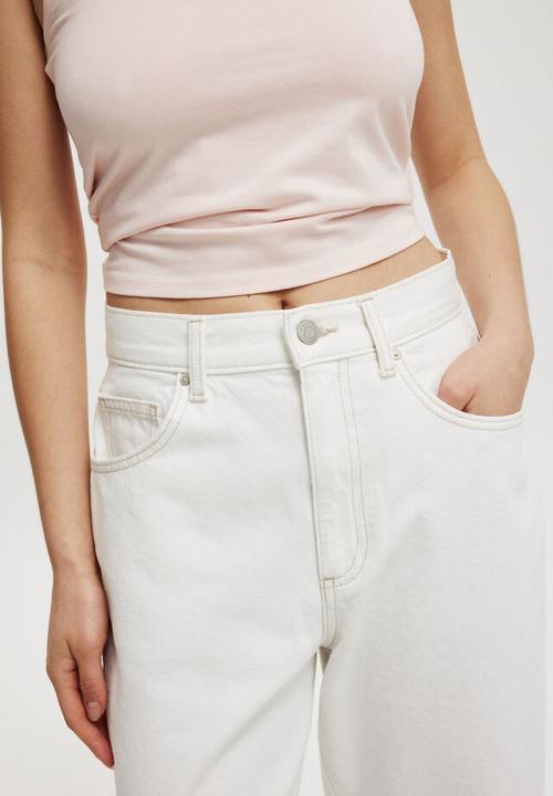 Cotton On - Straight crop jean - vintage white