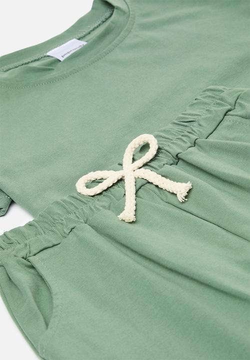 Pop Candy - Tee & short set - sage green