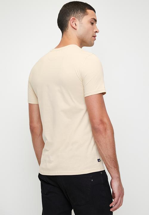 POLO - David Embossed Short Sleeve Tee - Stone