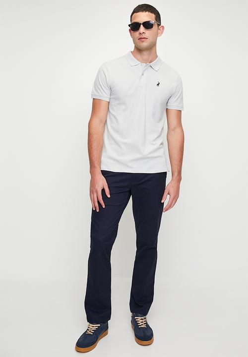 POLO - Essential Pique Short Sleeve Golfer - Grey