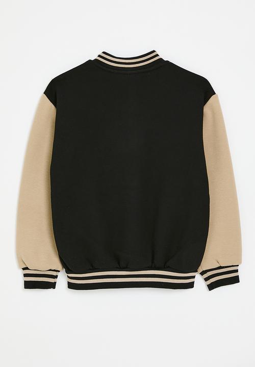 Pop Candy - Baseball jacket - brown & black