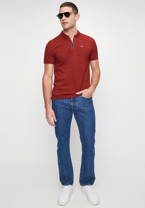 Levi’s® - Blr Mt Zip Plkt Polo1 Texture  Zip  Polo 1