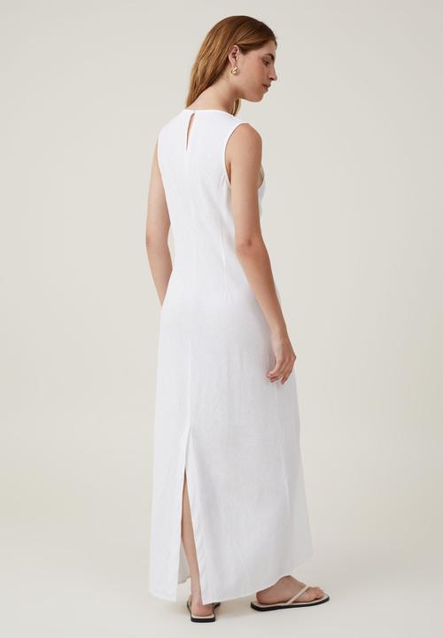 Cotton On - Haven high neck maxi dress - white