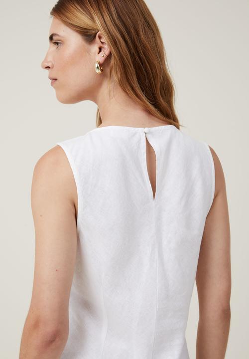 Cotton On - Haven high neck maxi dress - white