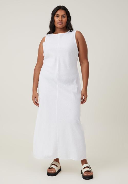 Cotton On - Plus Haven High Neck Maxi Dress - White