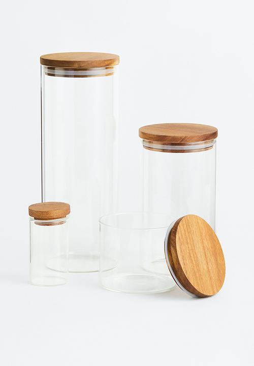 H&M - Glass jar with lid - Transparent