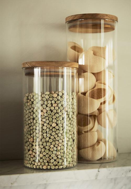 H&M - Glass jar with lid - Transparent
