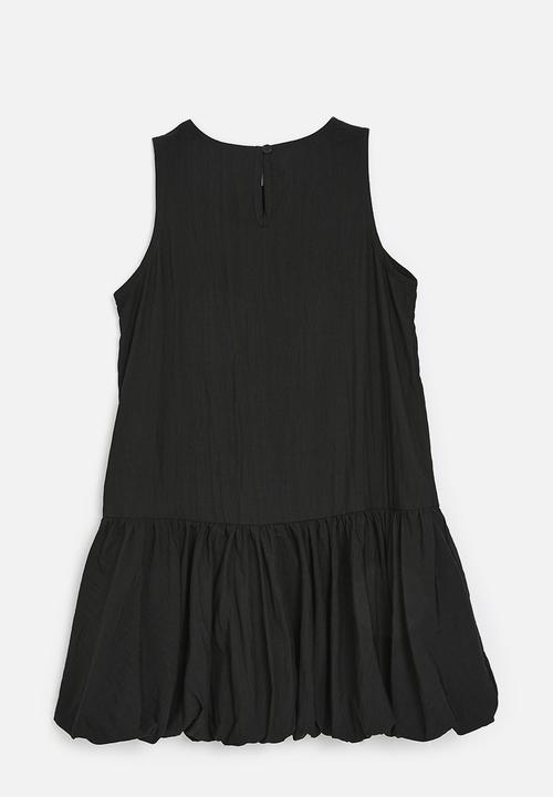 Pop Candy - Bubble hem dress - black
