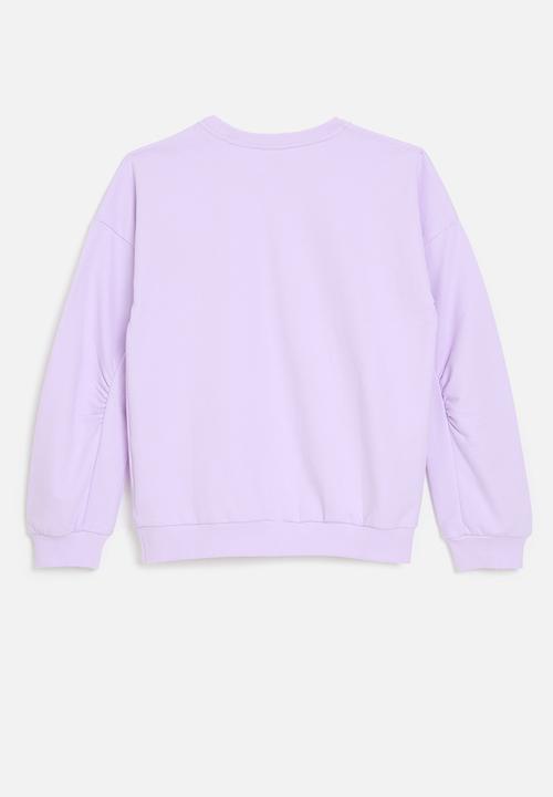 Pop Candy - Butterfly print top - lilac