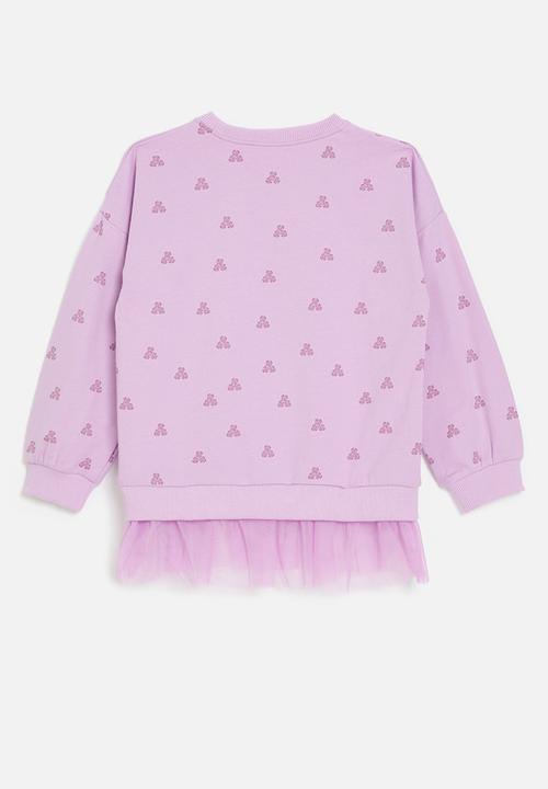 Pop Candy - Printed sweat dress - purple