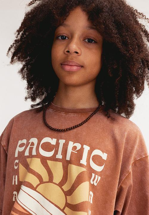 H&M - Cotton jersey t-shirt - brown,multi