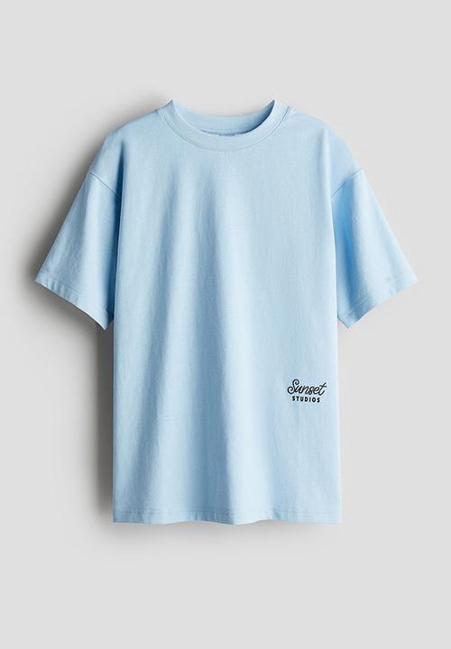 H&M - Cotton jersey T-shirt - blue,multi