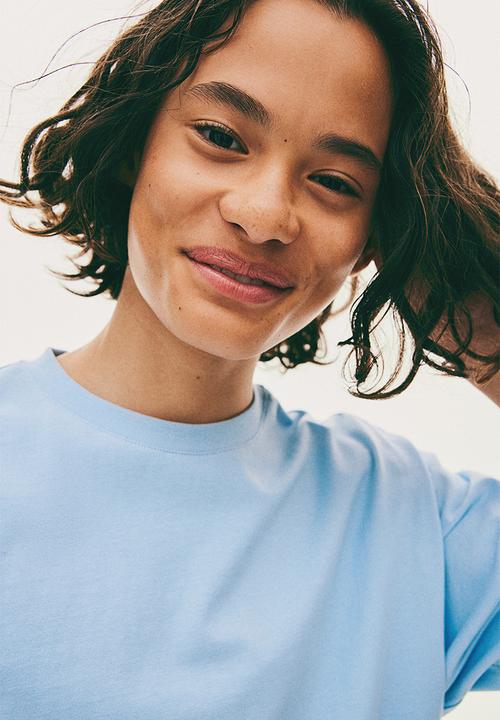 H&M - Cotton jersey T-shirt - blue,multi