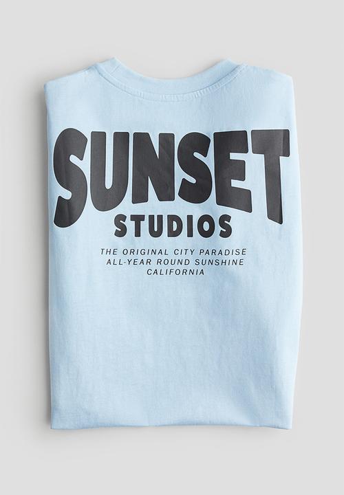 H&M - Cotton jersey T-shirt - blue,multi