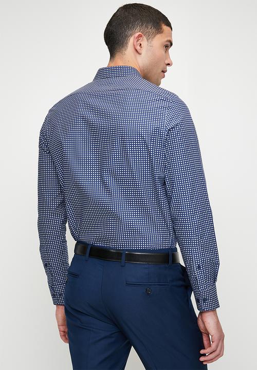 Pringle of Scotland - Luka long sleeve tailored shirt - blue