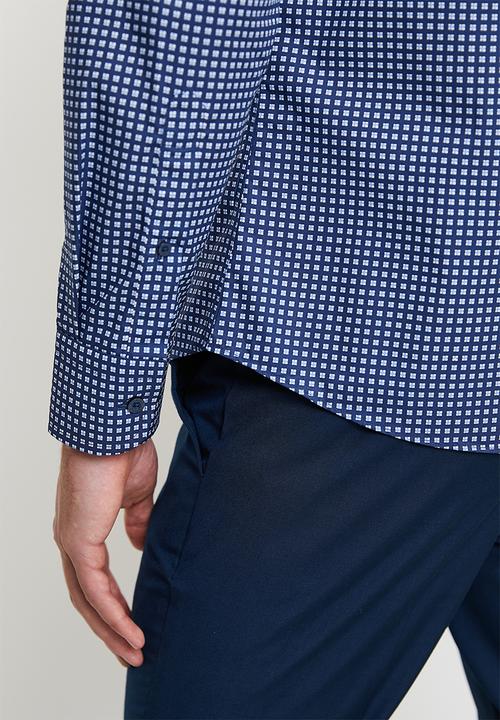 Pringle of Scotland - Luka long sleeve tailored shirt - blue