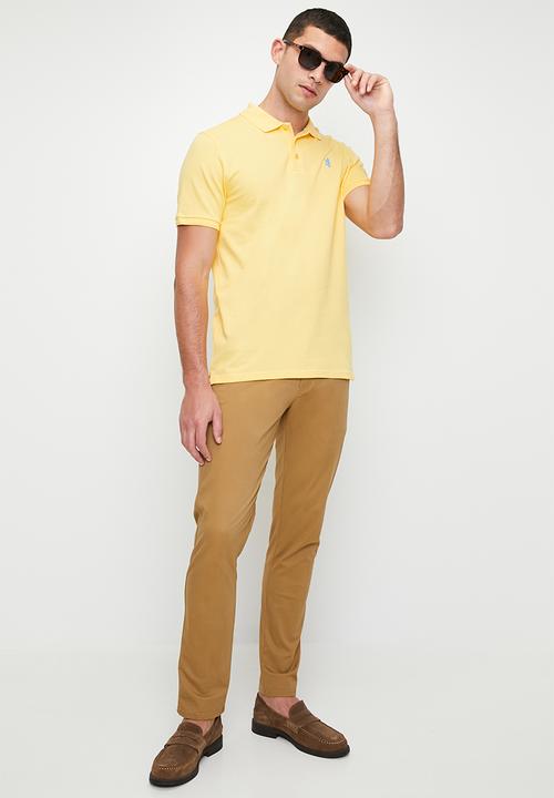 Pringle of Scotland - Austyn new core golfer - lemon